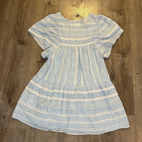 Anthropologie Maeve Tiered Striped Mini Dress - Picture 3 of 8
